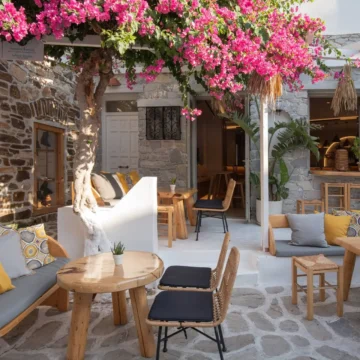 Exterior tables, chairs and sofas